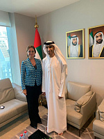 Татьяна Гвилава и министр внешней торговли ОАЭ обсудили подготовку к заседанию Российско-арабского делового совета.